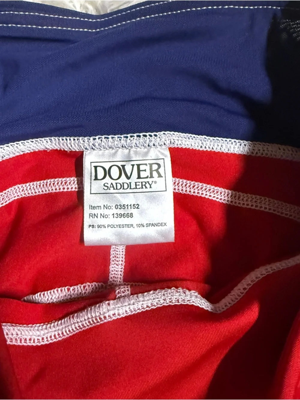 New Women’s Small Red/Blue Dover Full Seat Horseback Riding Tights Breeches - Picture 6 of 7